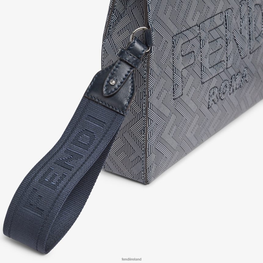 Fendi Men Leather Clutch Bag With Striped FF Print R06TFR1792 Accessories Multicolor