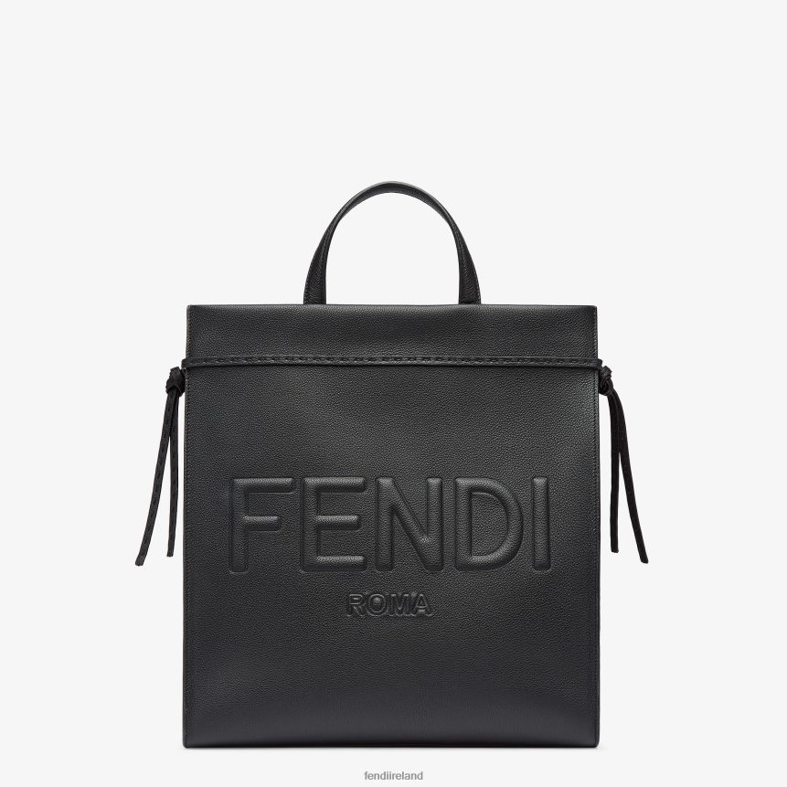 Fendi Men Medium Go To Shopper Leather Bag R06TFR1850 Accessories Black