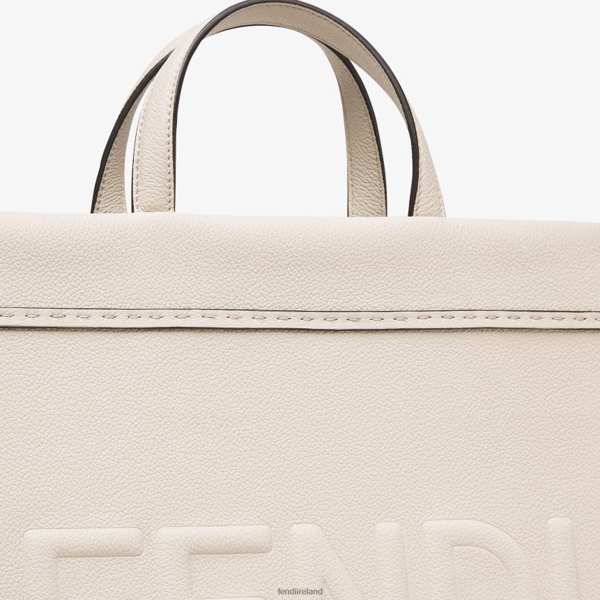 Fendi Men Medium Go To Shopper Leather Bag R06TFR1870 Accessories Beige