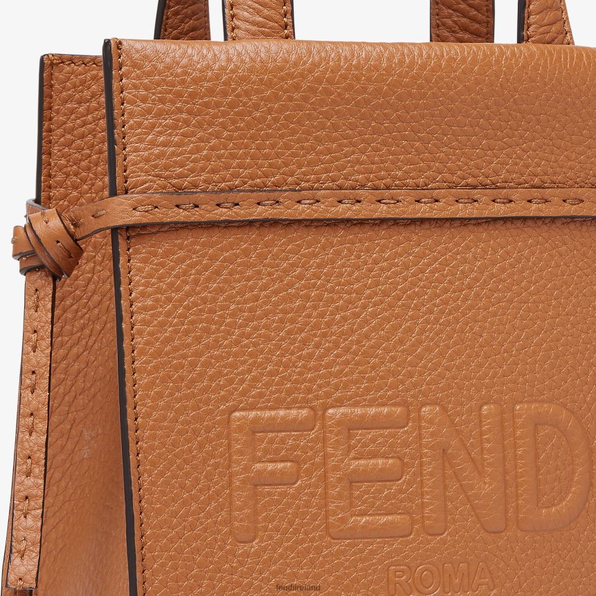 Fendi Men Mini Go To Shopper Leather Bag R06TFR1871 Accessories Brown