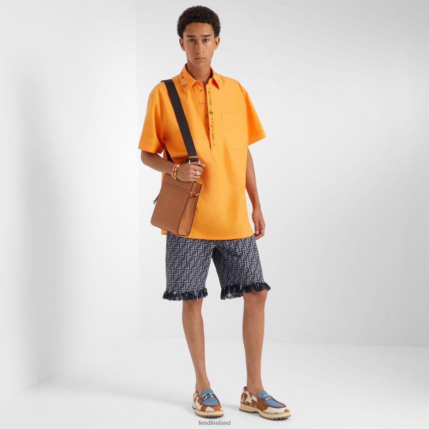 Fendi Men Mini Go To Shopper Leather Bag R06TFR1871 Accessories Brown