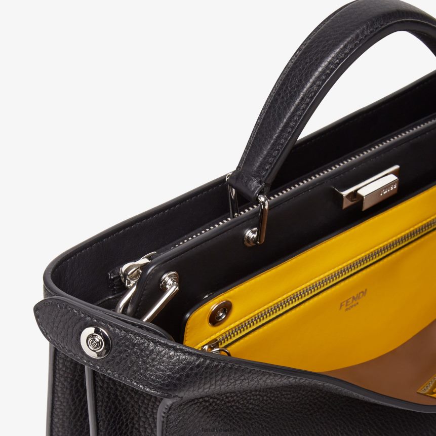 Fendi Men Peekaboo Iseeu Medium Leather Bag R06TFR1817 Accessories Black