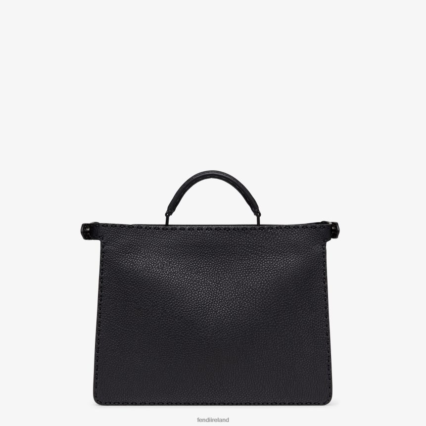 Fendi Men Peekaboo Iseeu Medium Leather Bag R06TFR1900 Accessories Black