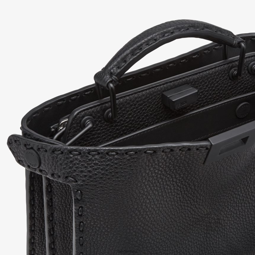 Fendi Men Peekaboo Iseeu Mini Leather Bag R06TFR1823 Accessories Black