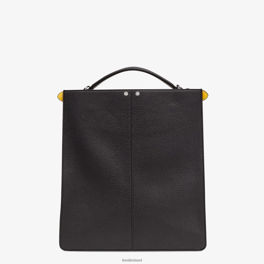 Fendi Men Peekaboo Iseeu Tote Leather Bag R06TFR1822 Accessories Black