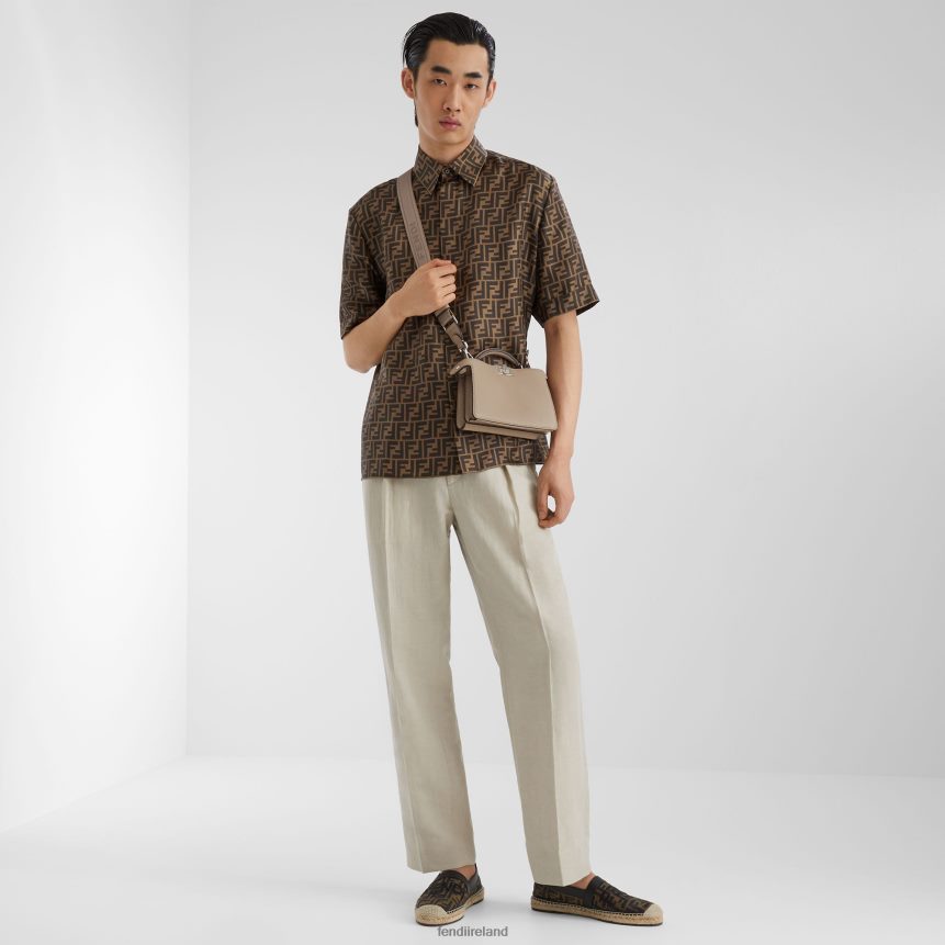 Fendi Men Peekaboo Iseeu Xcross Leather Bag R06TFR1796 Accessories Beige