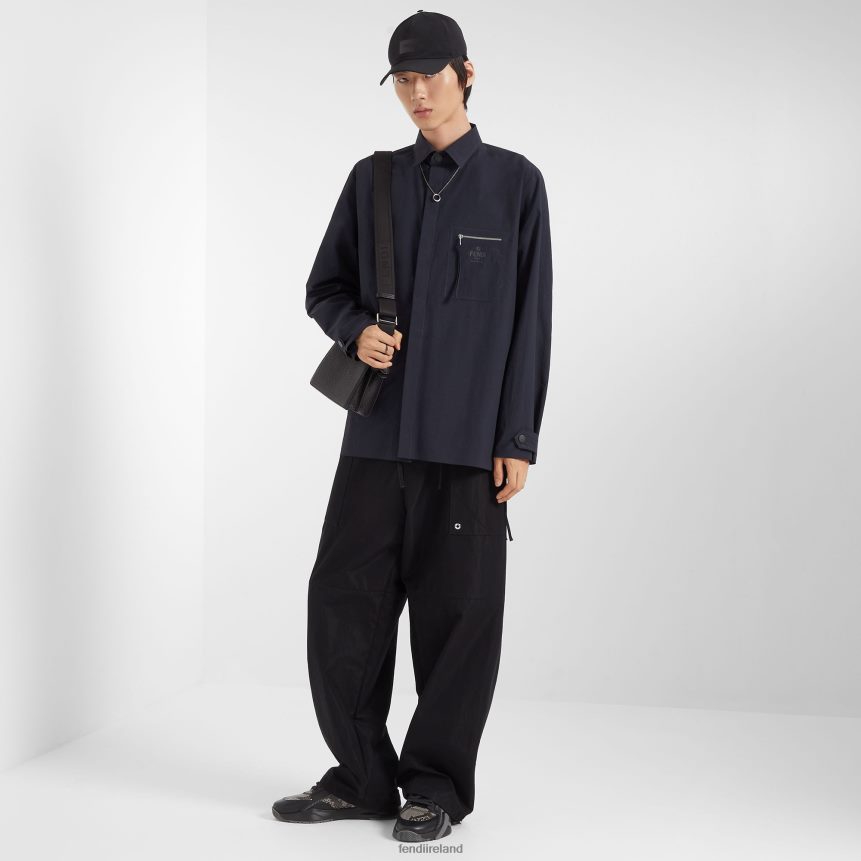 Fendi Men Peekaboo Iseeu Xcross Leather Bag R06TFR1810 Accessories Black