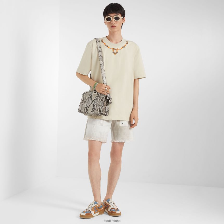 Fendi Men Python And Leather Bag R06TFR1834 Accessories Beige