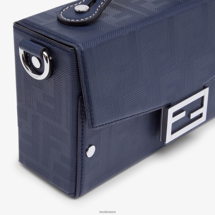 Fendi Men Soft Trunk Baguette Leather Bag R06TFR1800 Accessories Blue