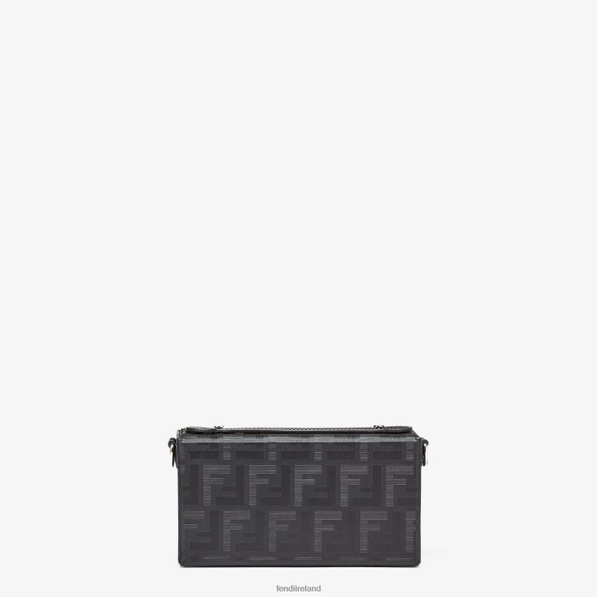 Fendi Men Soft Trunk Baguette Leather Bag R06TFR1801 Accessories Black