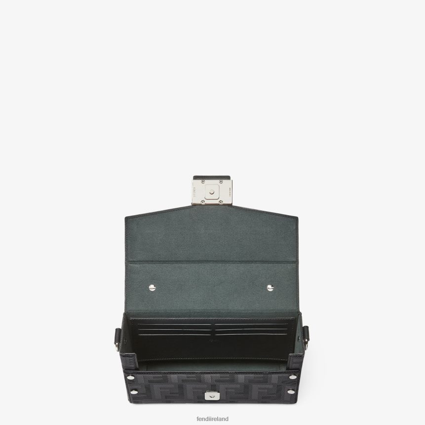 Fendi Men Soft Trunk Baguette Leather Bag R06TFR1801 Accessories Black