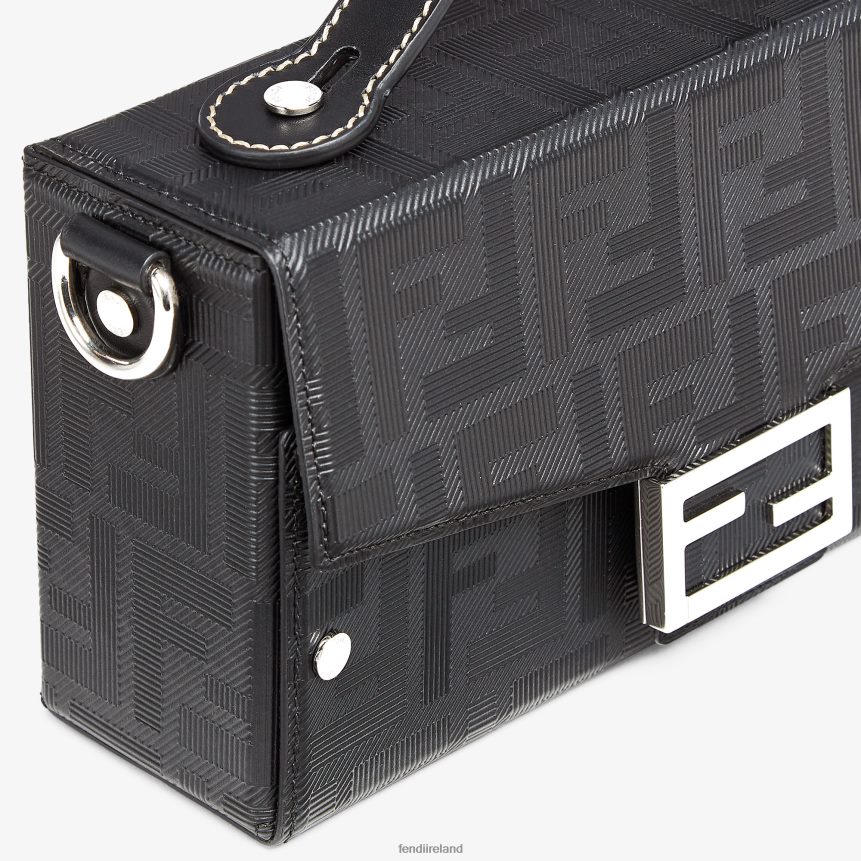Fendi Men Soft Trunk Baguette Leather Bag R06TFR1801 Accessories Black