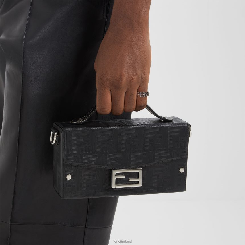 Fendi Men Soft Trunk Baguette Leather Bag R06TFR1801 Accessories Black