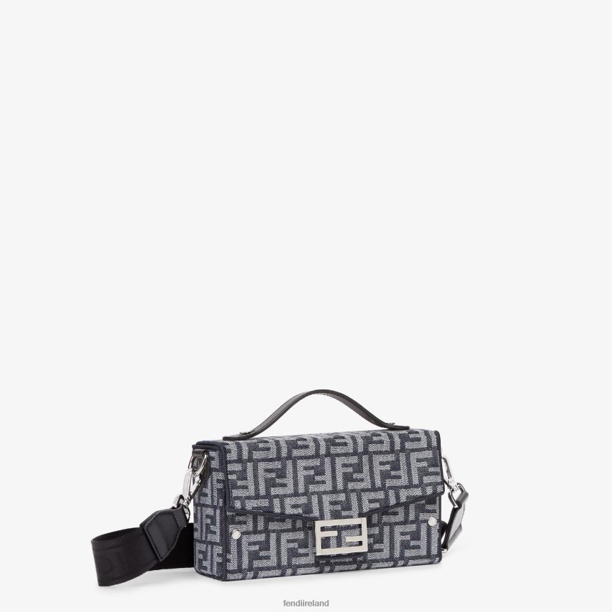 Fendi Men Soft Trunk Baguette Leather Bag R06TFR1851 Accessories Blue