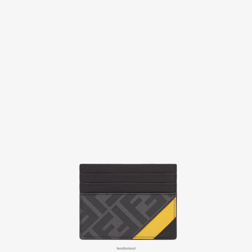 Fendi Men Fabric Card Holder R06TFR2578 Accessories Gray