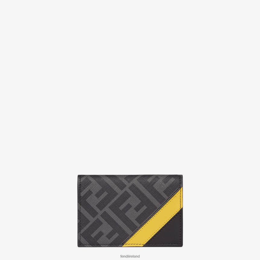 Fendi Men Fabric Card Holder R06TFR2622 Accessories Gray