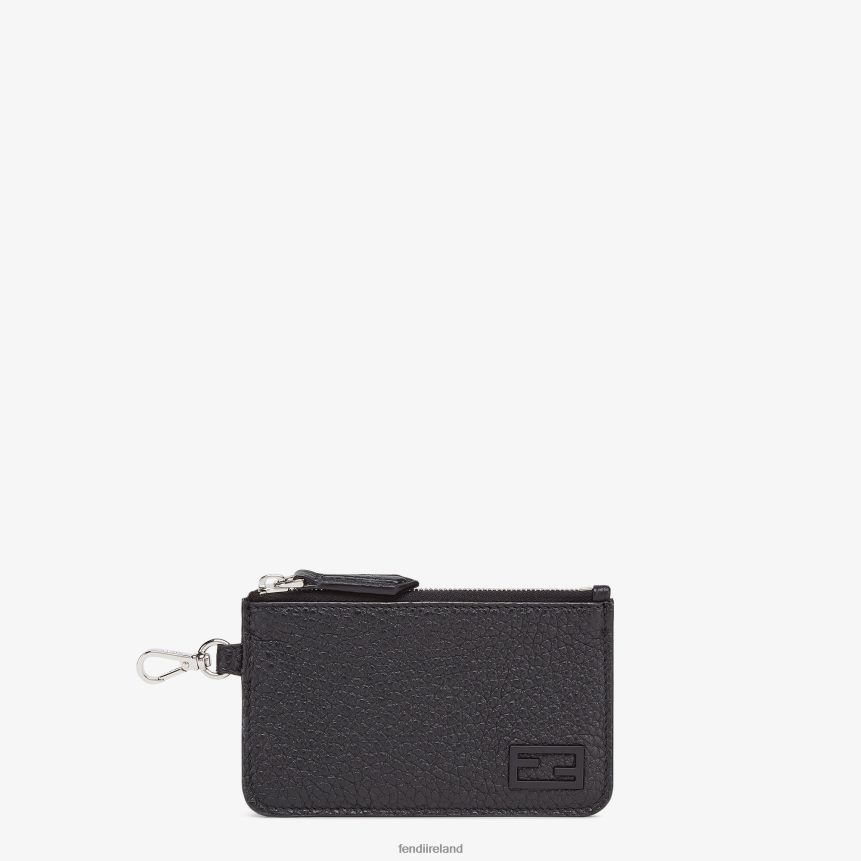 Fendi Men Leather Card Holder R06TFR2653 Accessories Black