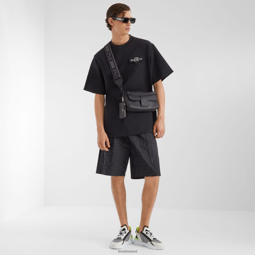 Fendi Men Selleria Leather Card Holder R06TFR2602 Accessories Black