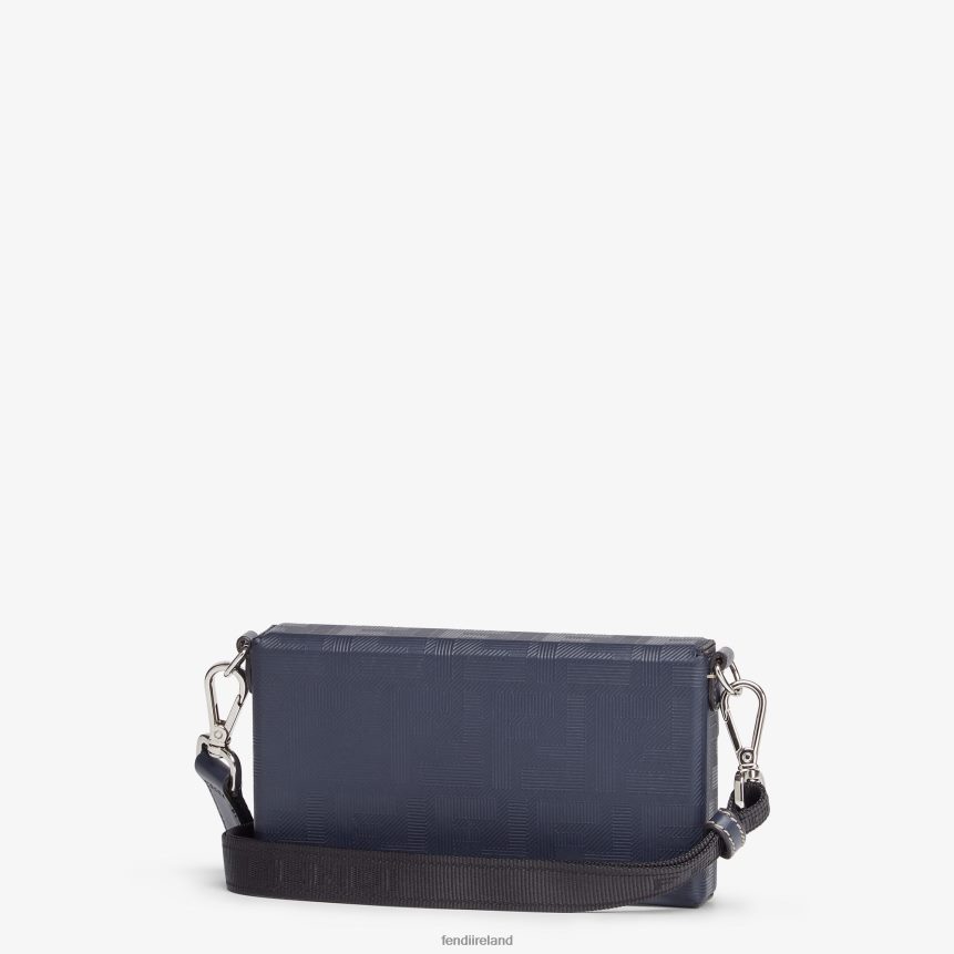 Fendi Men Baguette Soft Trunk Leather Bag R06TFR2618 Accessories Blue