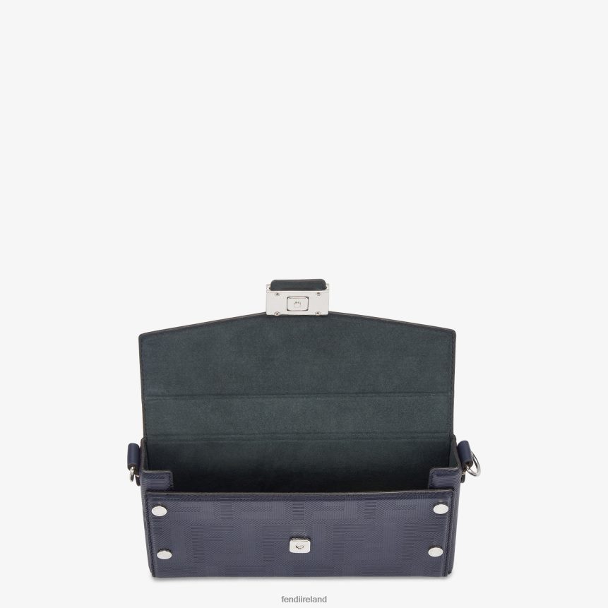 Fendi Men Baguette Soft Trunk Leather Bag R06TFR2618 Accessories Blue