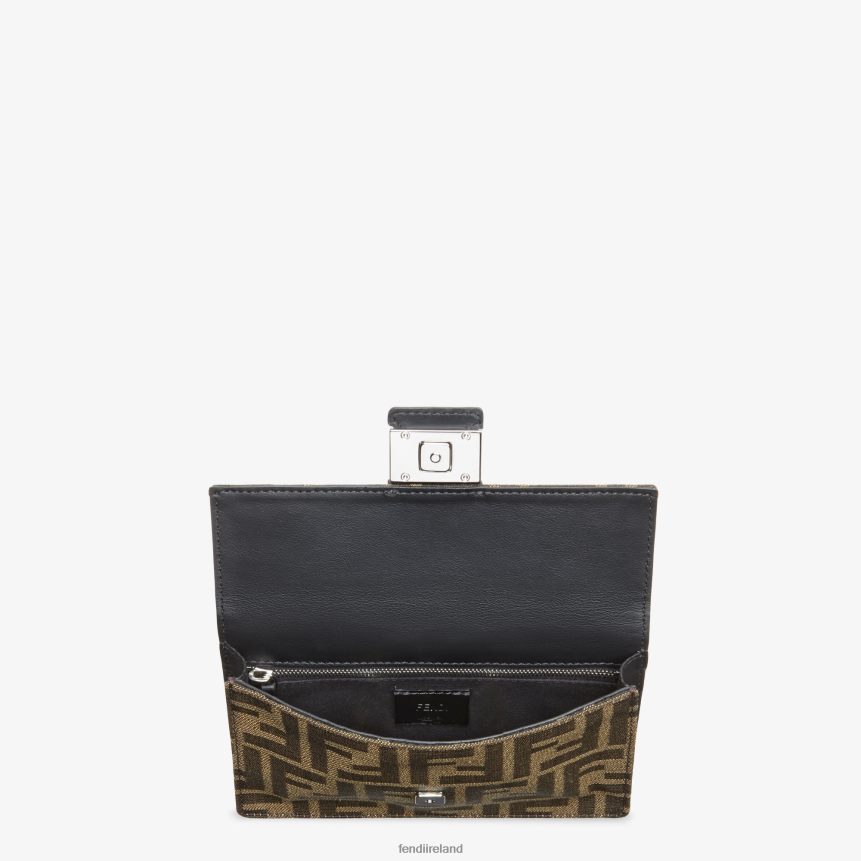 Fendi Men FF Jacquard Fabric Bag R06TFR2619 Accessories Brown