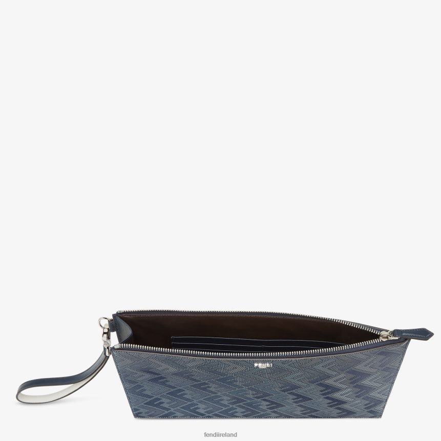 Fendi Men Shadow Leather Pouch R06TFR1863 Accessories Multicolor