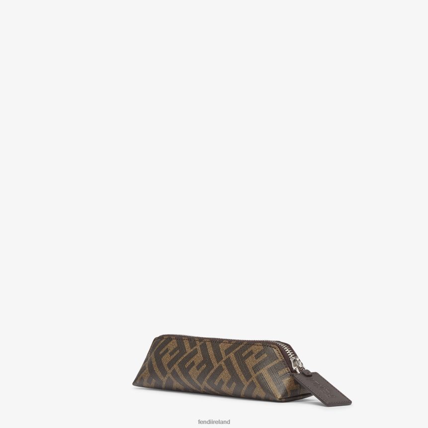 Fendi Men Fabric Pen Holder R06TFR2500 Accessories Brown