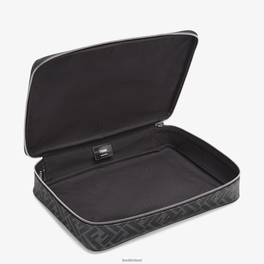 Fendi Men Fabric Shirt Carrier R06TFR2517 Accessories Gray