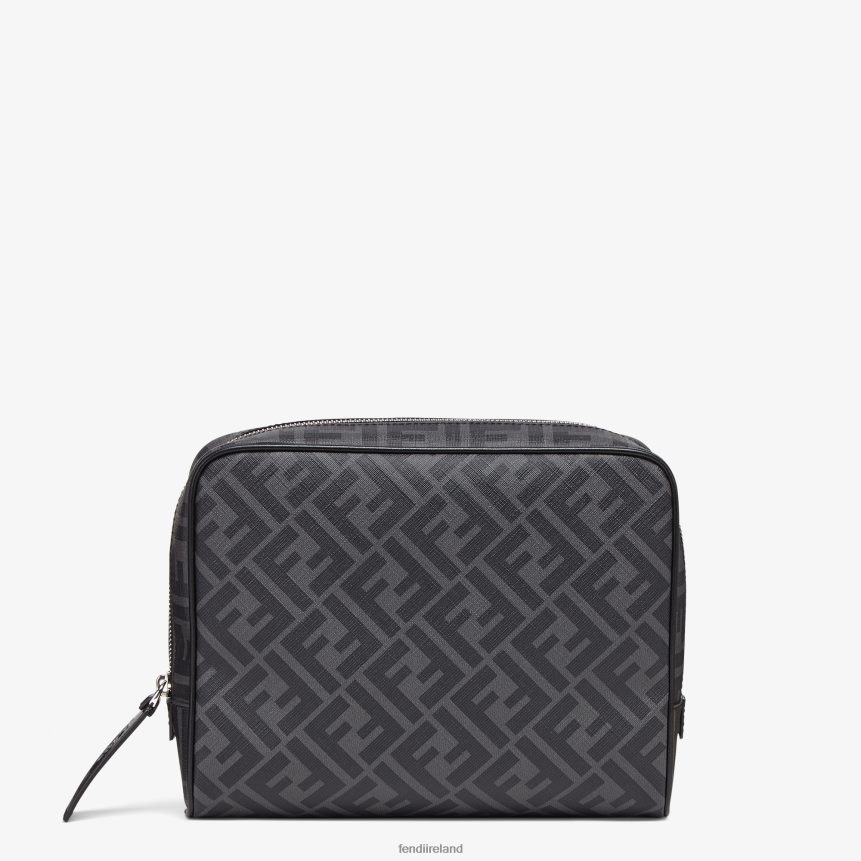 Fendi Men Fabric Toiletry Case R06TFR2332 Accessories Gray