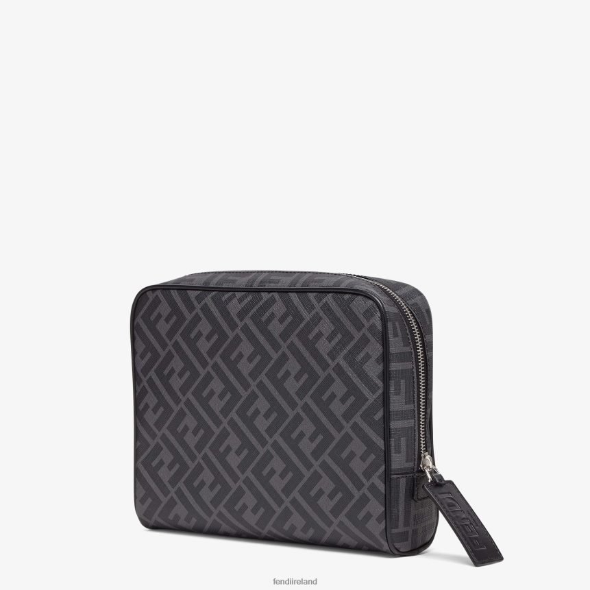 Fendi Men Fabric Toiletry Case R06TFR2332 Accessories Gray