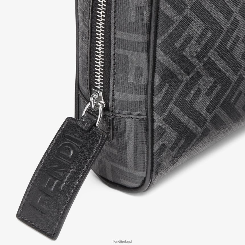 Fendi Men Fabric Toiletry Case R06TFR2332 Accessories Gray