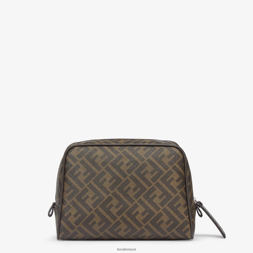 Fendi Men Fabric Toiletry Case R06TFR2499 Accessories Brown