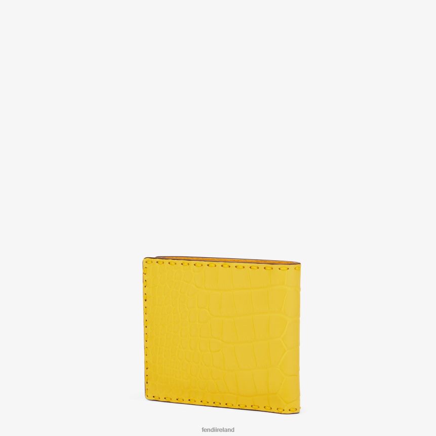 Fendi Men Alligator Bi-Fold Wallet R06TFR2675 Accessories Fashion