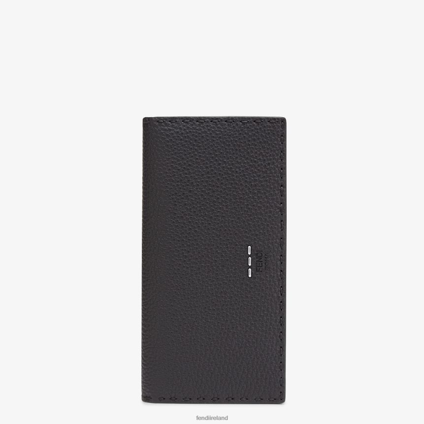 Fendi Men Continental Roman Leather R06TFR2683 Accessories Black