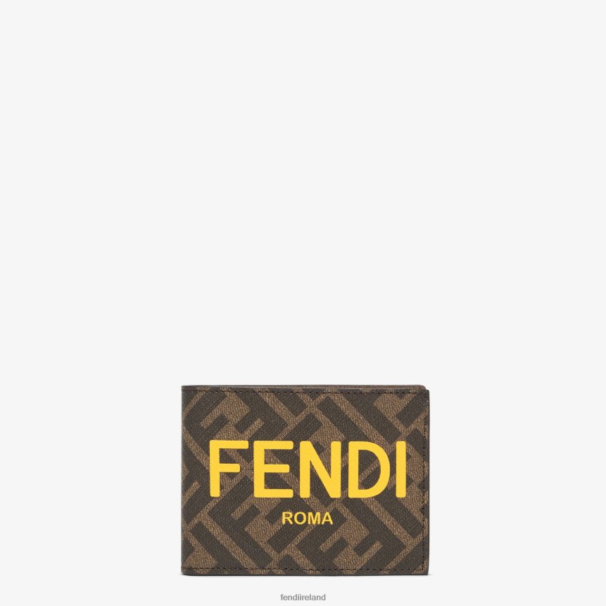 Fendi Men Fabric Bi-Fold R06TFR2637 Accessories Brown