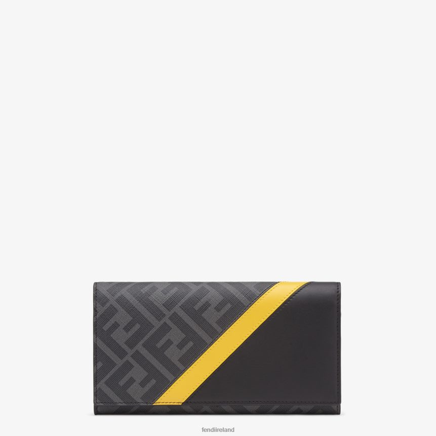 Fendi Men Fabric Wallet R06TFR2579 Accessories Gray