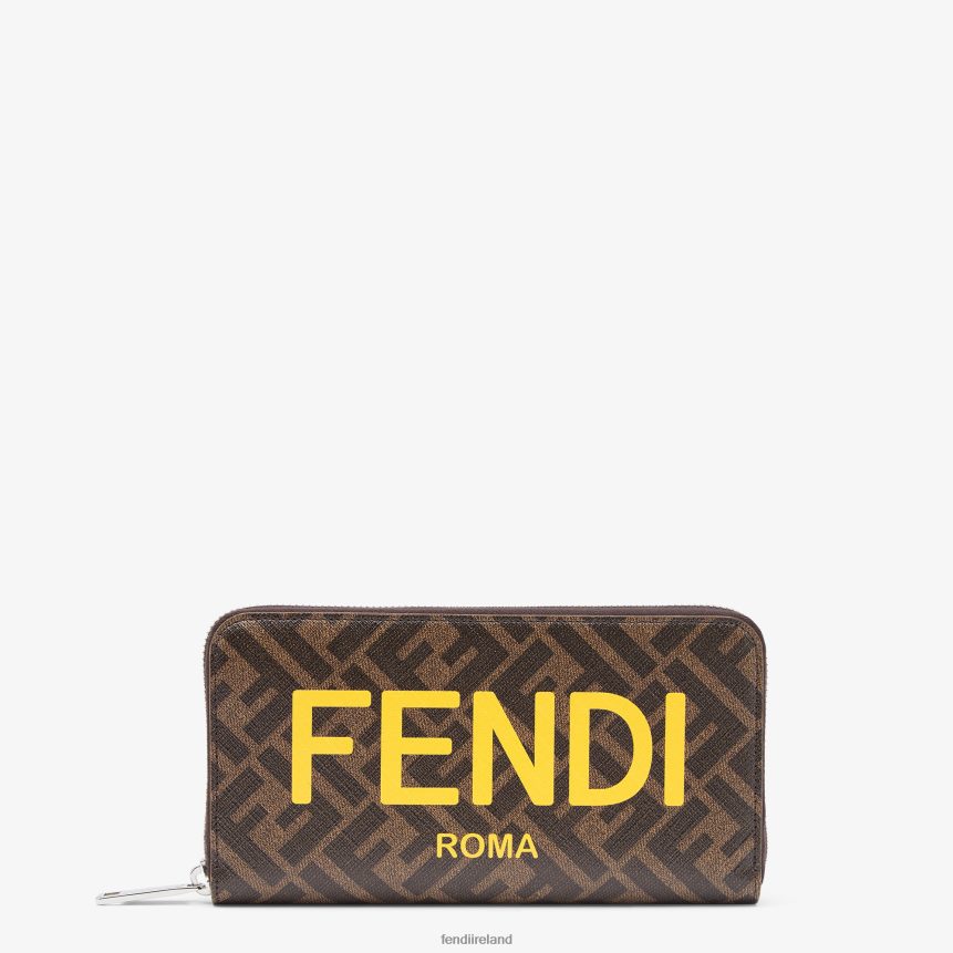Fendi Men Fabric Wallet R06TFR2593 Accessories Brown
