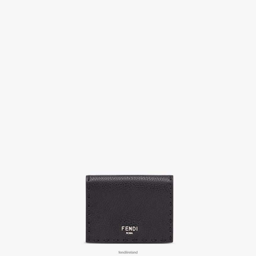 Fendi Men Leather Tri-Fold Wallet R06TFR2601 Accessories Black