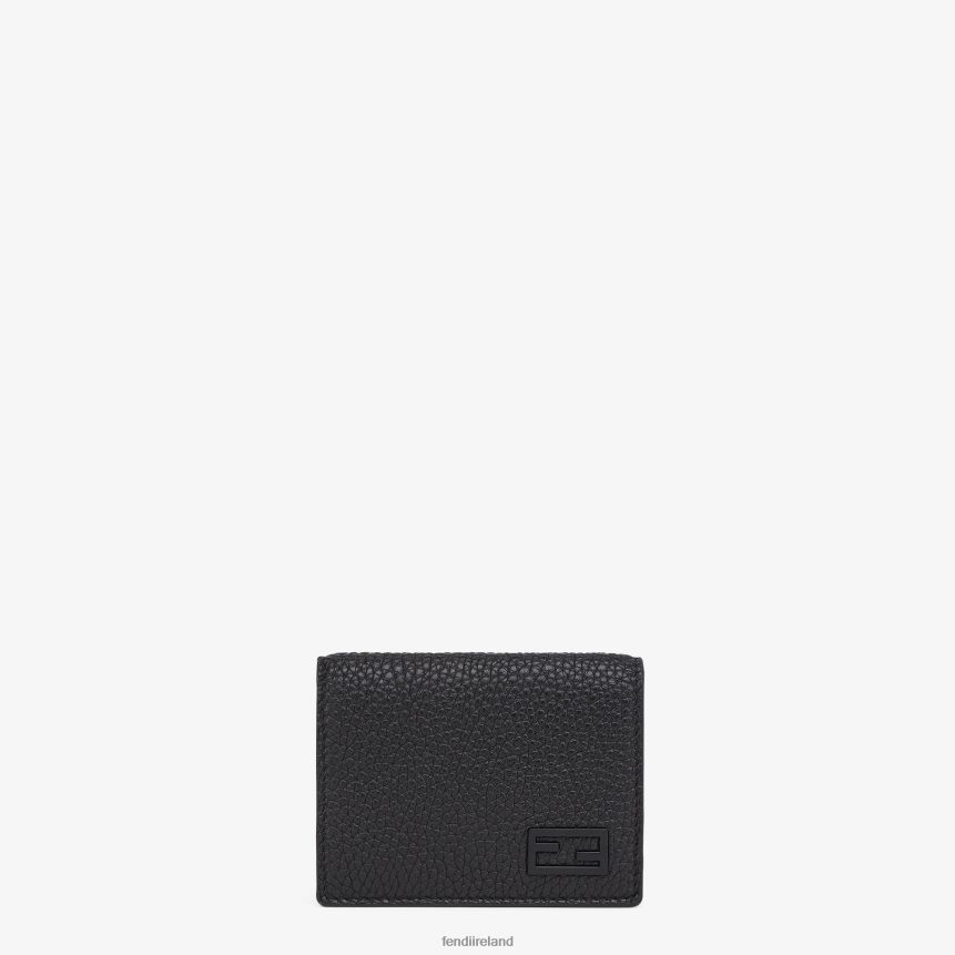 Fendi Men Leather Tri-Fold Wallet R06TFR2666 Accessories Black