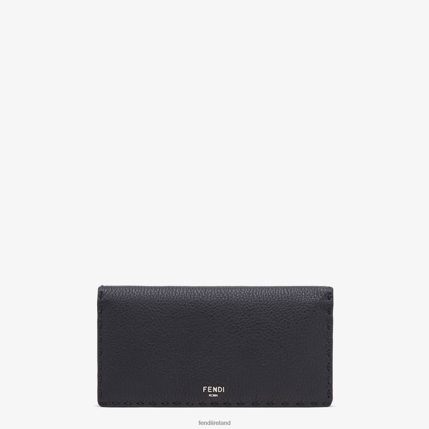 Fendi Men Selleria Leather Wallet R06TFR2603 Accessories Black