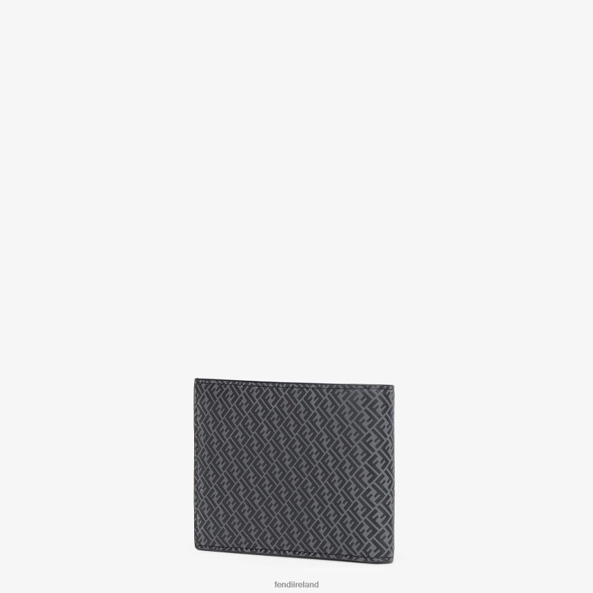 Fendi Men Us Dollar Leather Bi-Fold Wallet R06TFR2657 Accessories Black