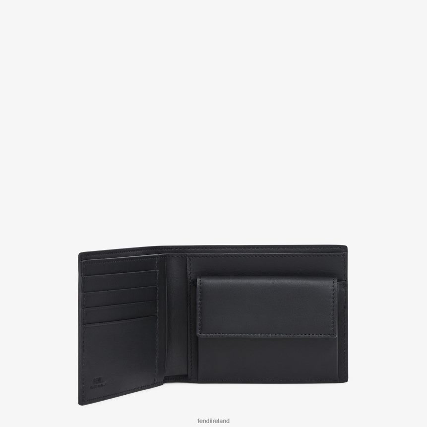 Fendi Men Wallet Leather Bi-Fold Wallet R06TFR2663 Accessories Black