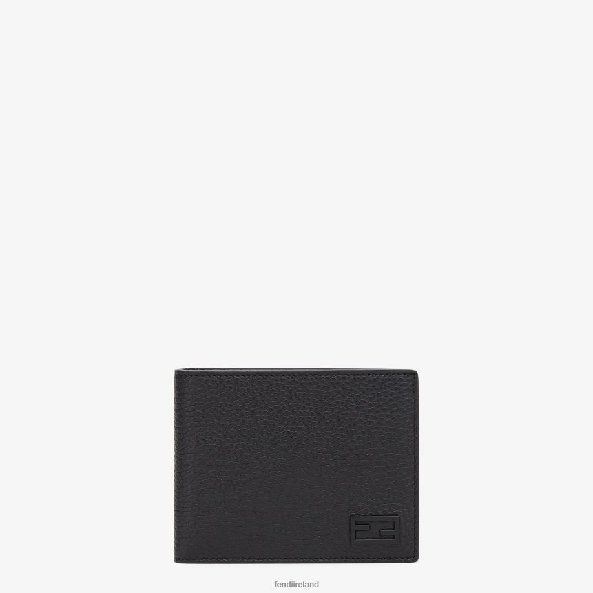 Fendi Men Wallet Leather Bi-Fold Wallet R06TFR2671 Accessories Black