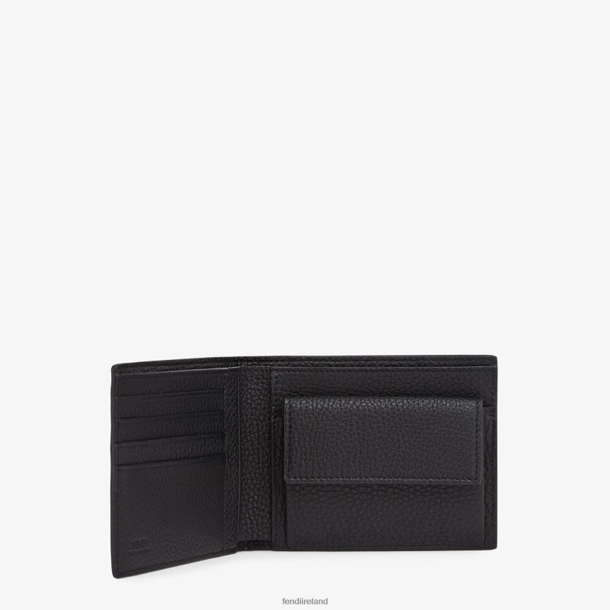 Fendi Men Wallet Leather Bi-Fold Wallet R06TFR2671 Accessories Black