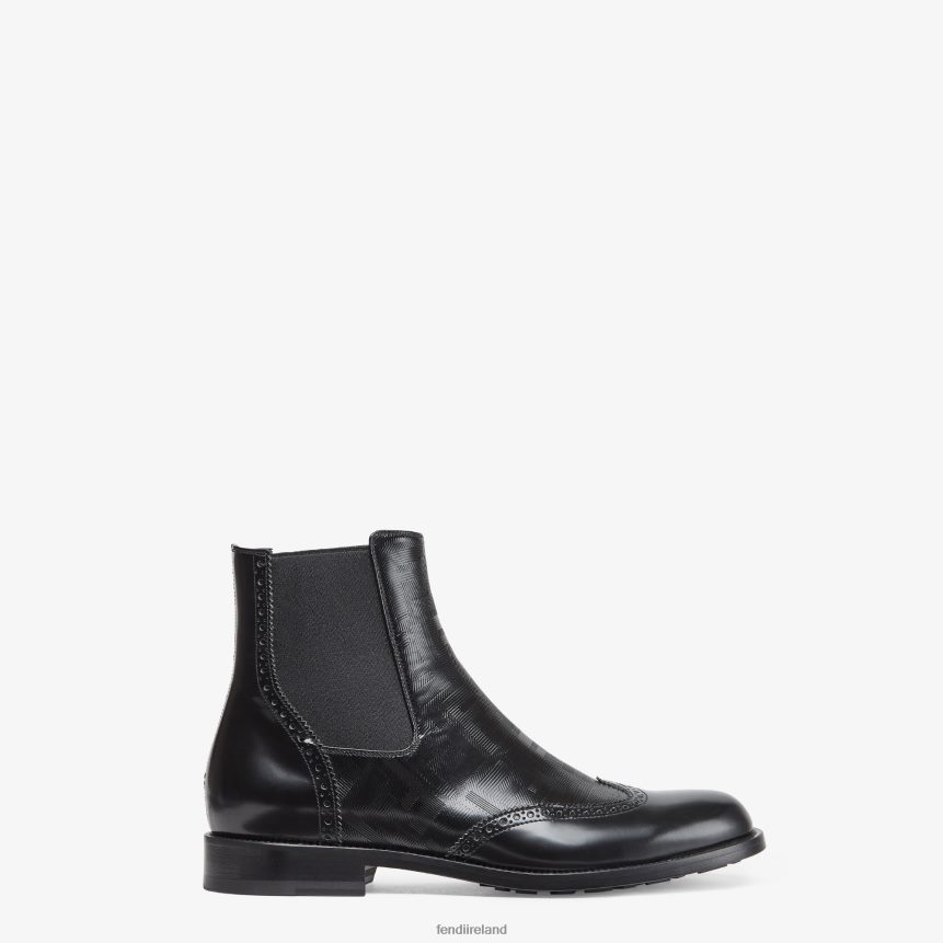 Fendi Men Leather Chelsea Boots R06TFR2311 Shoes Black