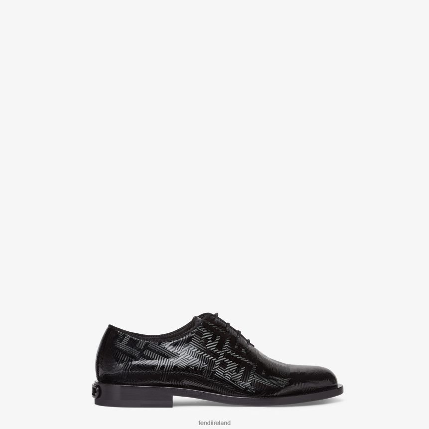 Fendi Men Patent Leather Lace-Ups R06TFR2312 Shoes Black