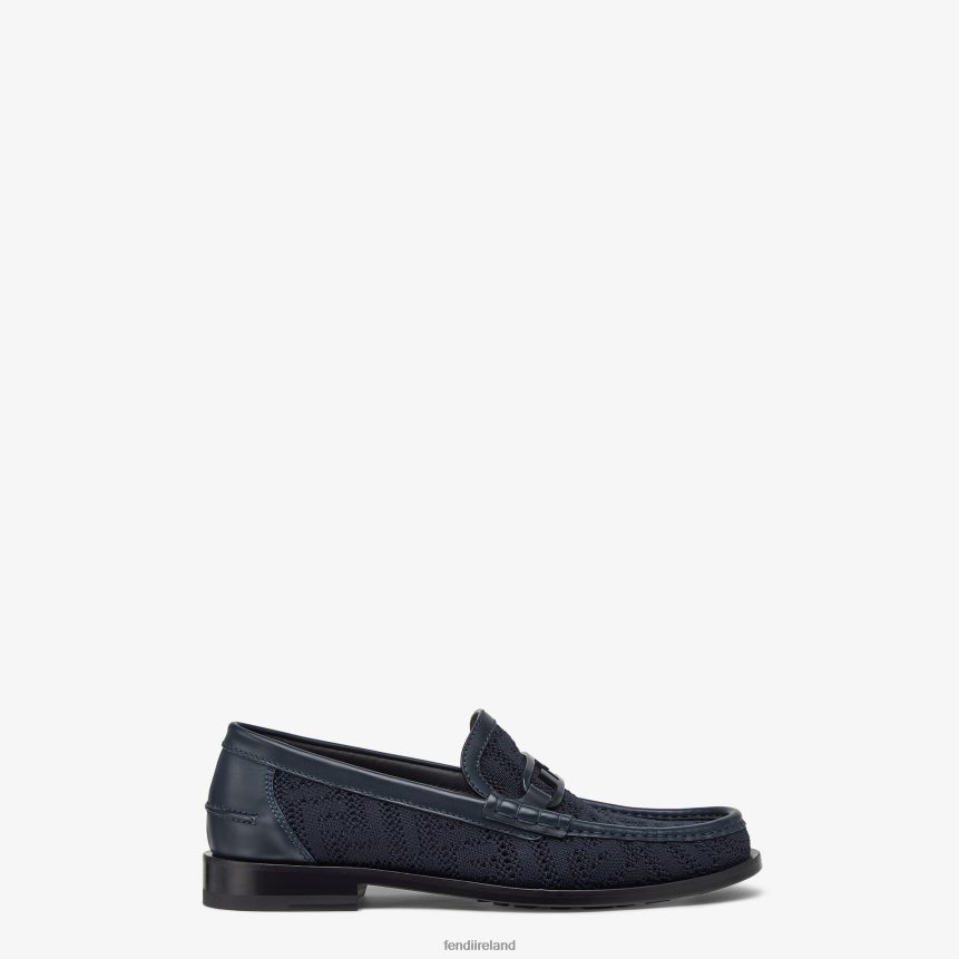 Fendi Men Knit Loafers R06TFR2246 Shoes Blue