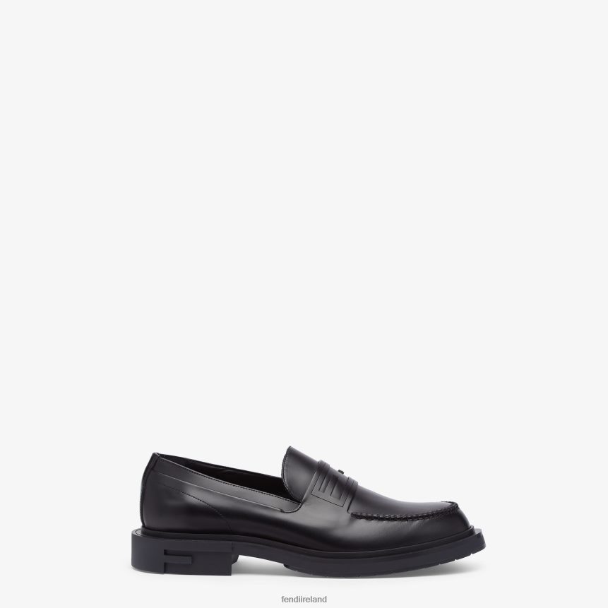 Fendi Men Leather Loafers R06TFR2240 Shoes Black