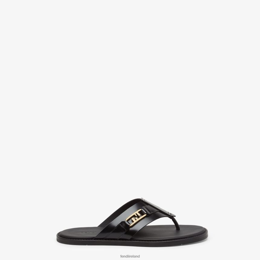 Fendi Men Leather Sandals R06TFR2253 Shoes Black