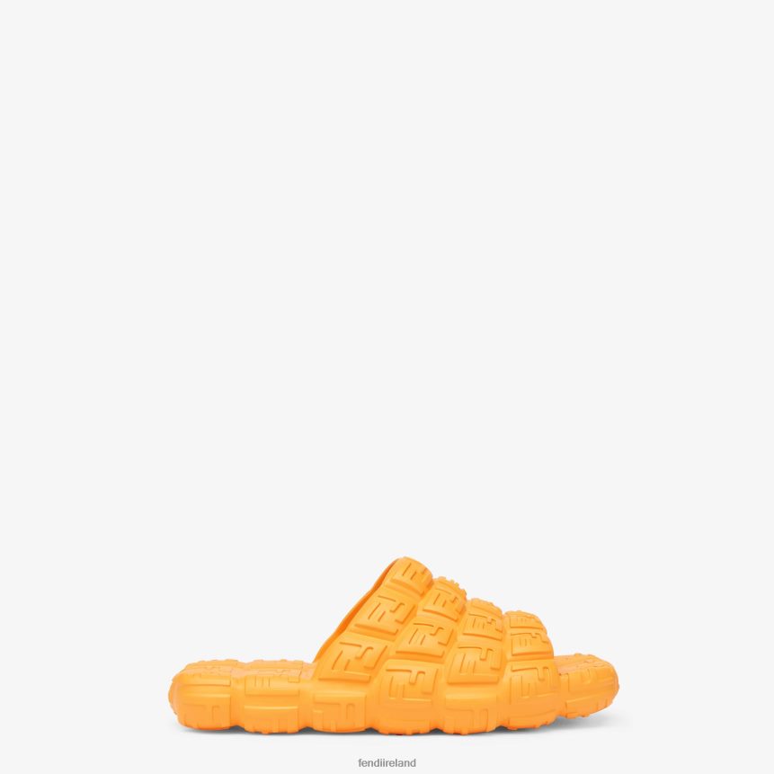 Fendi Men Rubber Slides R06TFR2228 Shoes Orange